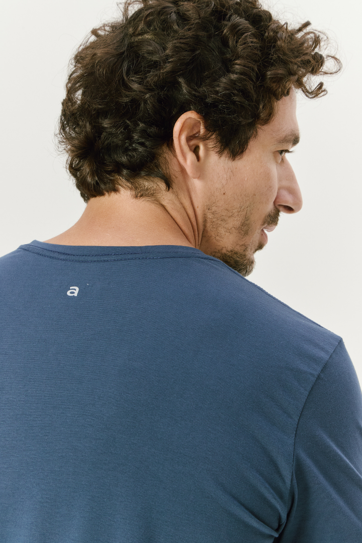 Camiseta Origens Fio Egípcio - Azul