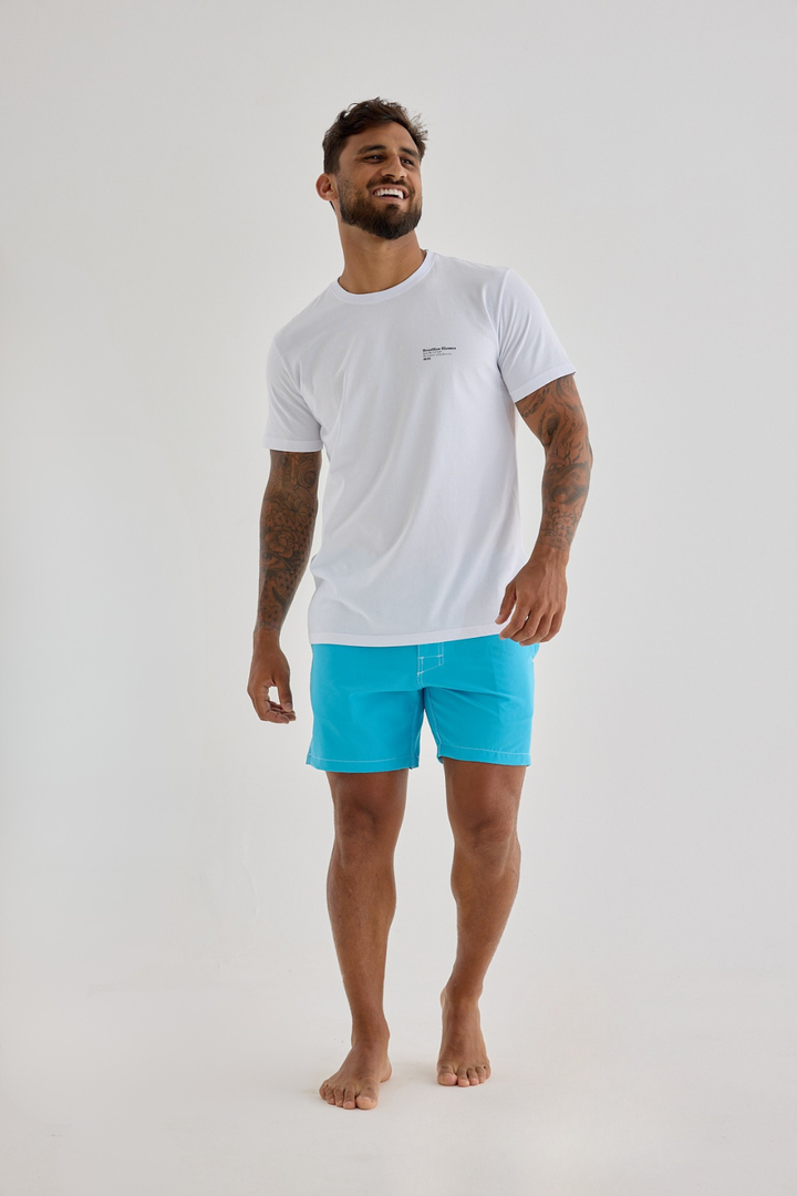 Boardshort Old-school - Azul Turquesa