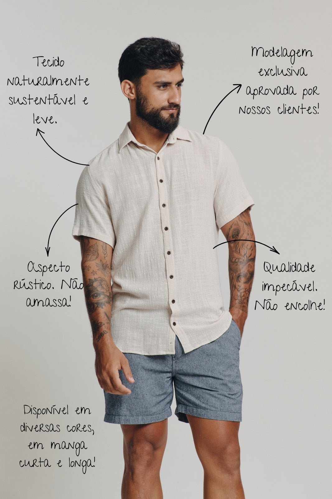 Camisa Mar - Amarelo Manteiga