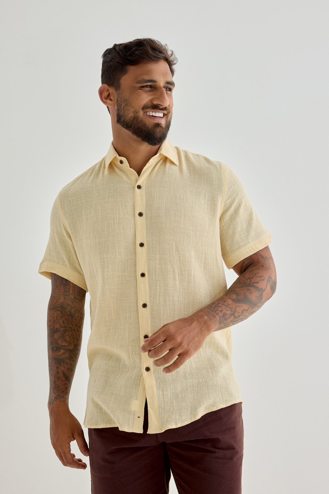 Camisa Mar - Amarelo Manteiga