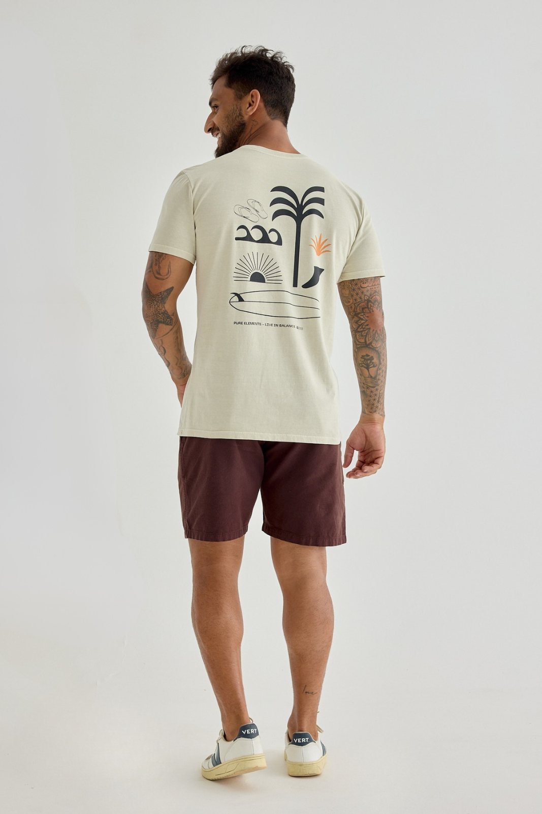 Camiseta Estonada - Ocean Soul - Areia