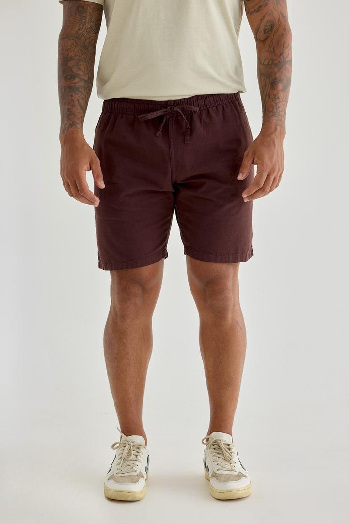 Short de Sarja Walk Ocean - Marrom