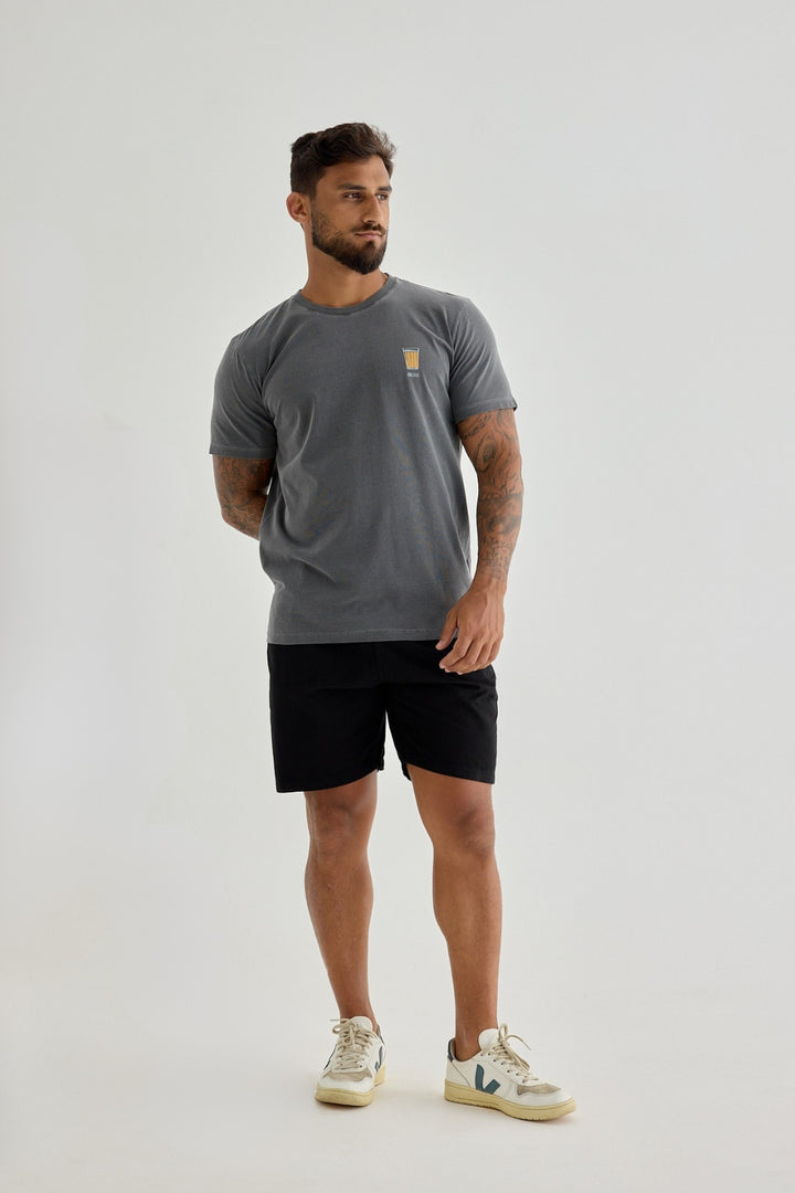 Camiseta Estonada - Entre Histórias - Cinza