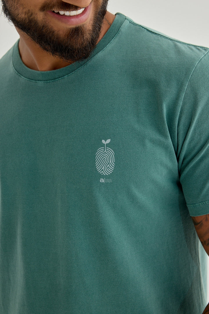 Camiseta Estonada - Identidade Sustentável - Verde