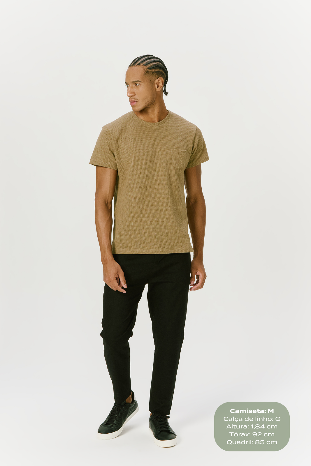 Camiseta Texture - Caqui