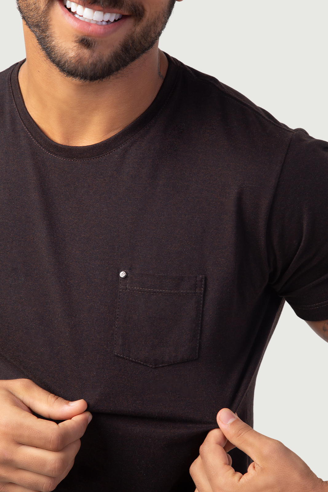 Camiseta Malha Coffee - Marrom