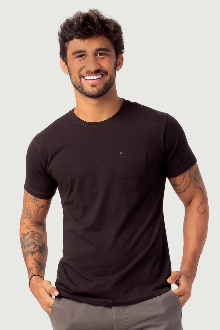 Camiseta Malha Coffee - Marrom
