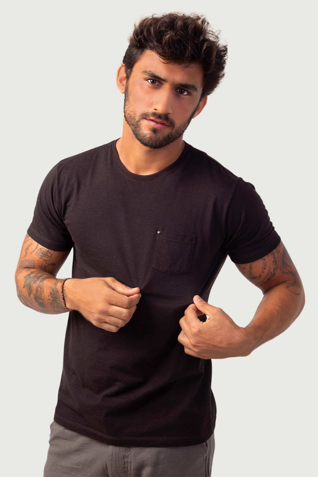 Camiseta Malha Coffee - Marrom