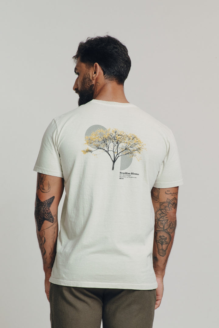 Camiseta Estonada Biomas - Ipê Amarelo - Areia