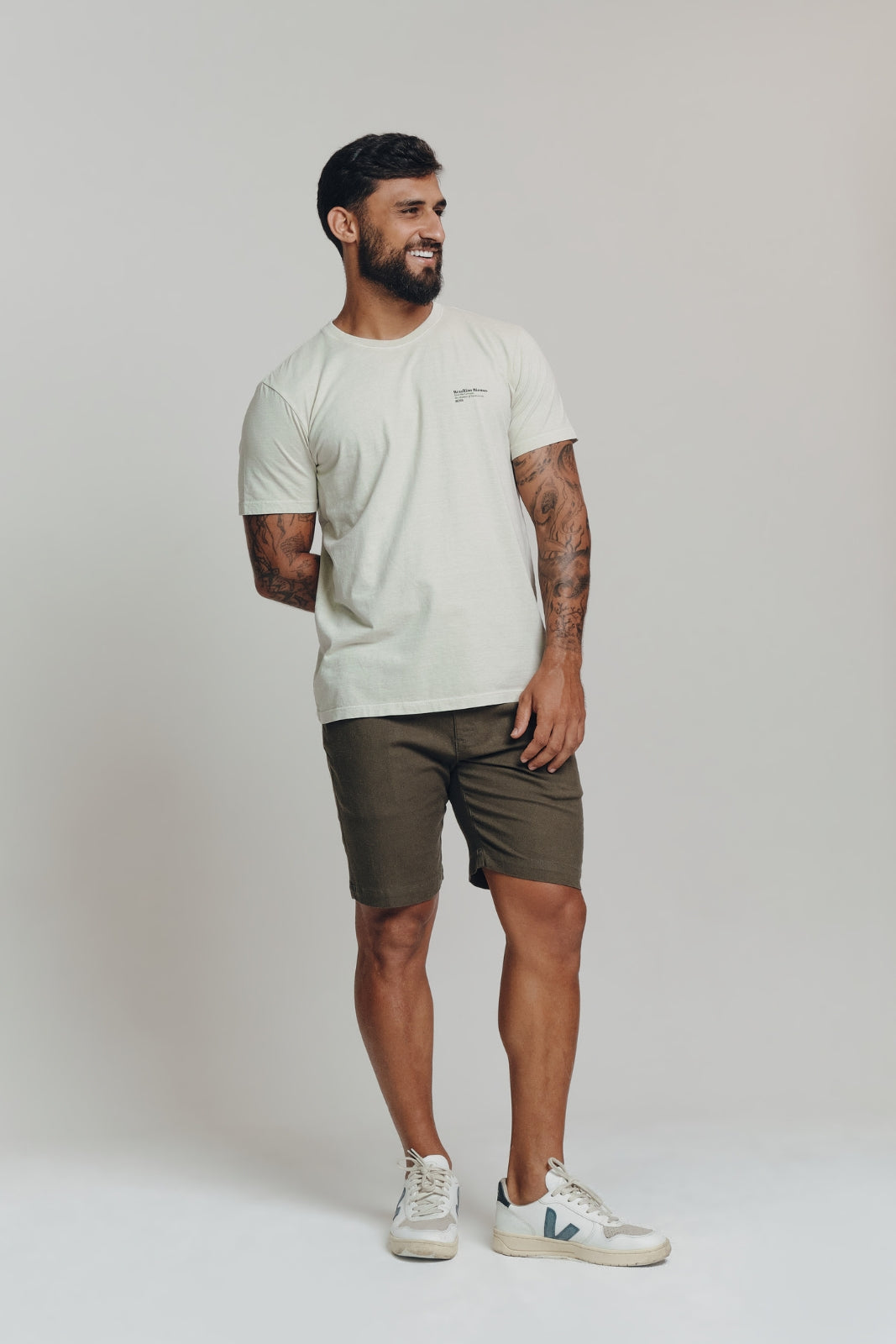 Camiseta Estonada Biomas - Ipê Amarelo - Areia