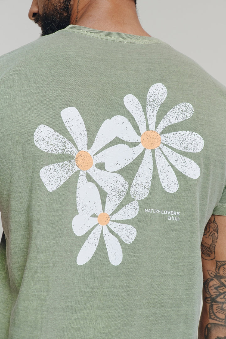 Camiseta Estonada - Nature Lovers - Verde