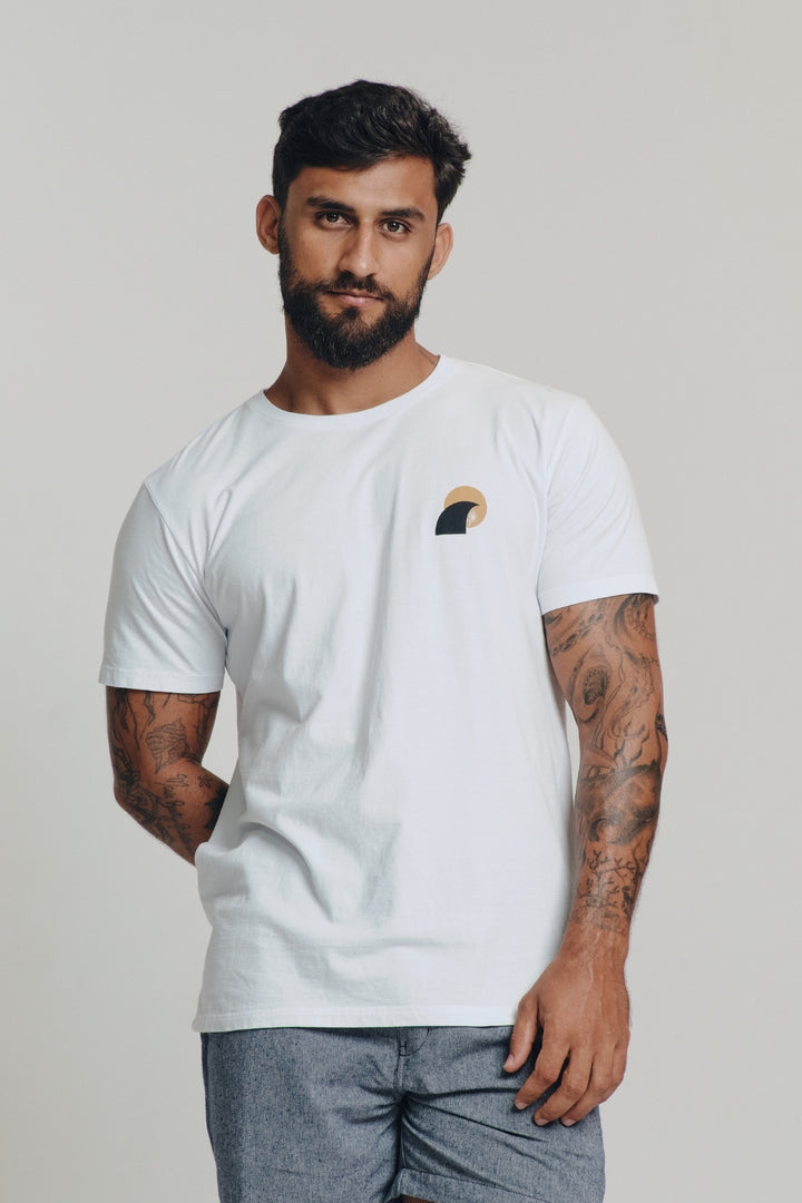 Camiseta Estampada - Paradise - Branca