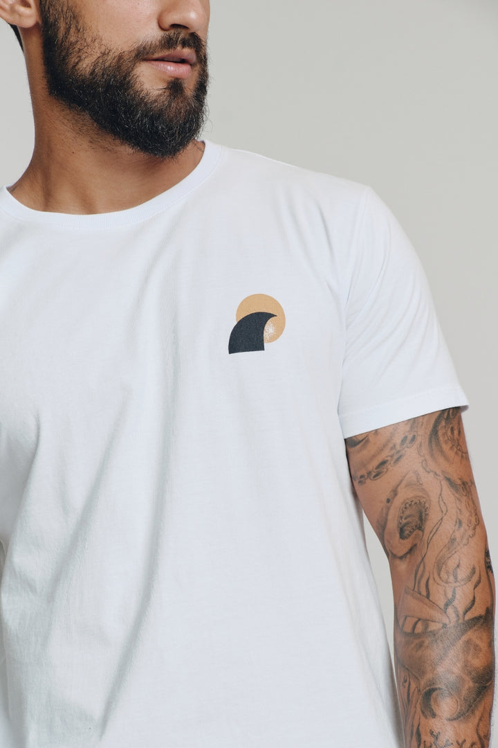 Camiseta Estampada - Paradise - Branca