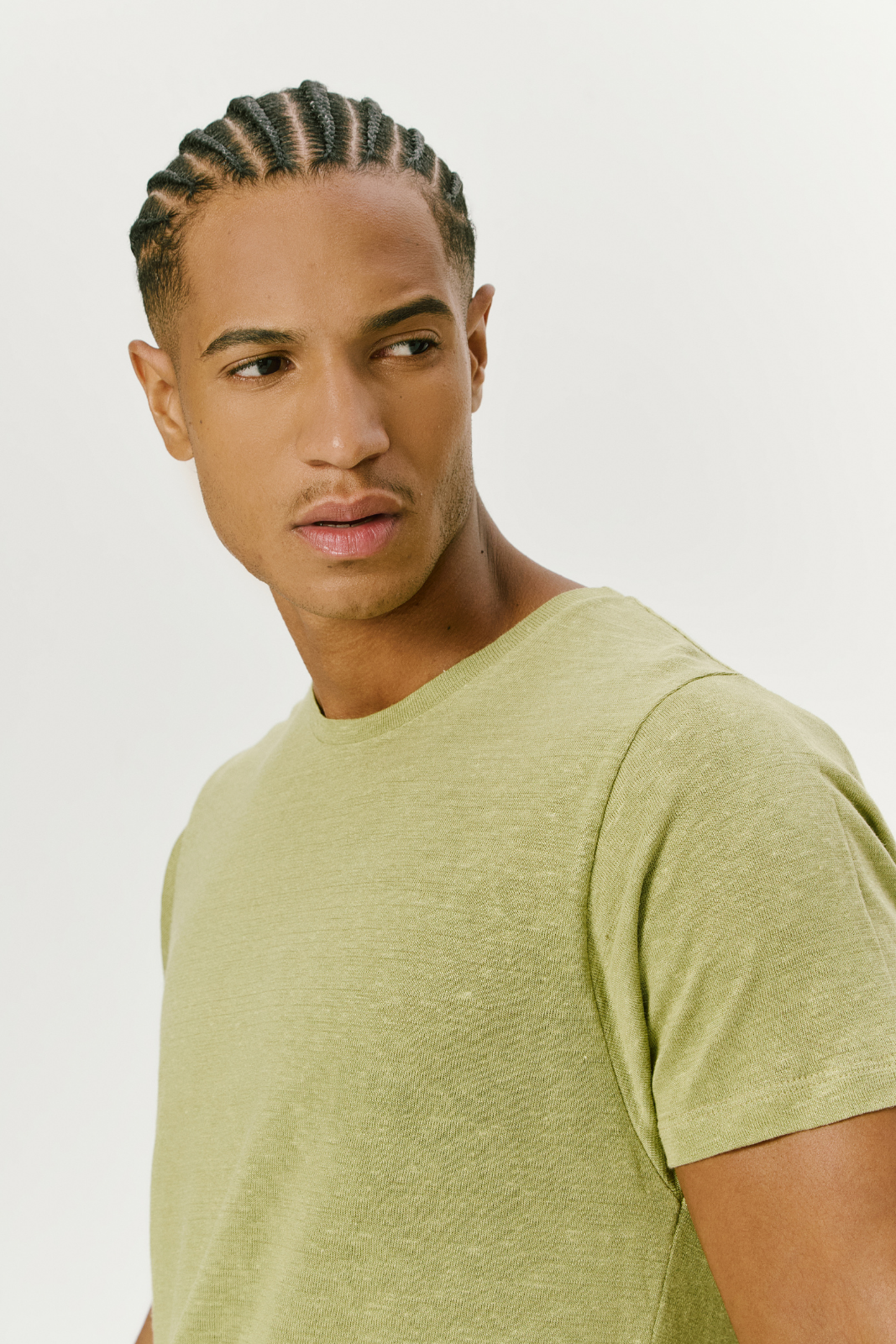 Camiseta de Linho Belga- Verde