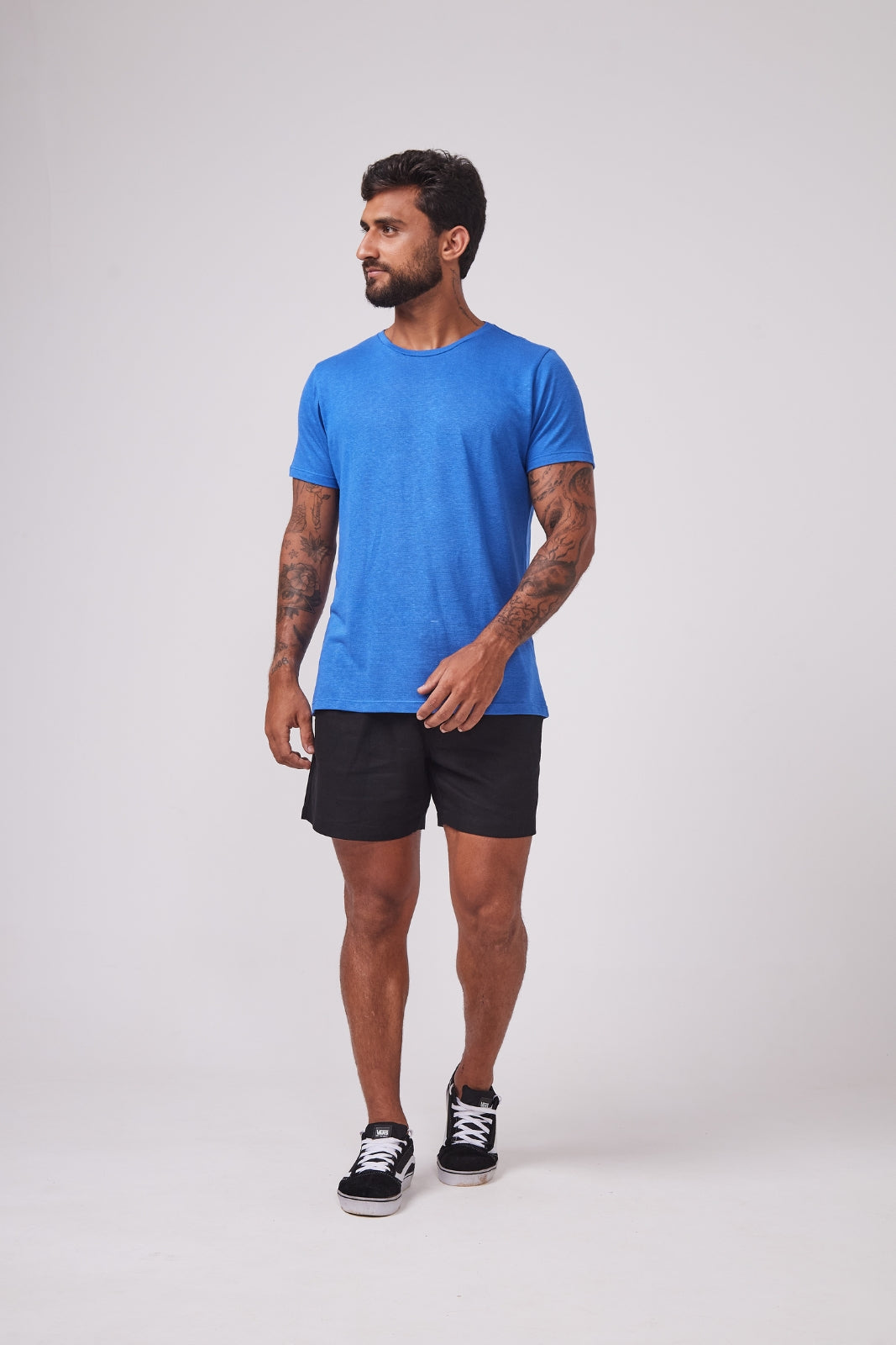 Camiseta de Linho Belga - Azul