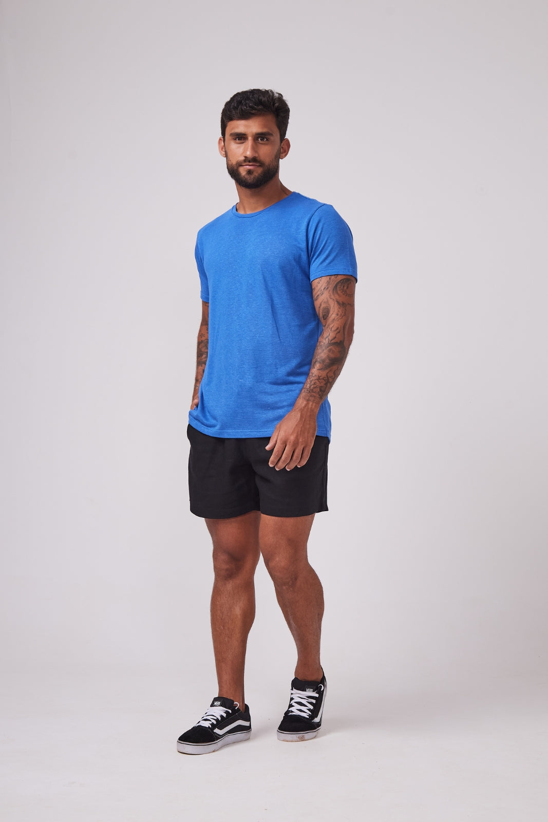 Camiseta de Linho Belga - Azul