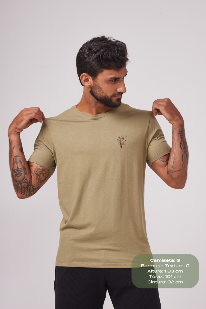 Camiseta Fio Egípcio Biomas - Verde