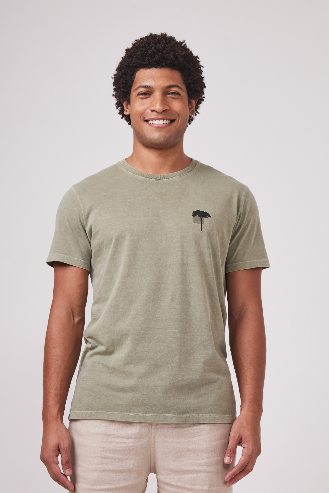 Camiseta Estonada Biomas - Pau-Brasil - Verde