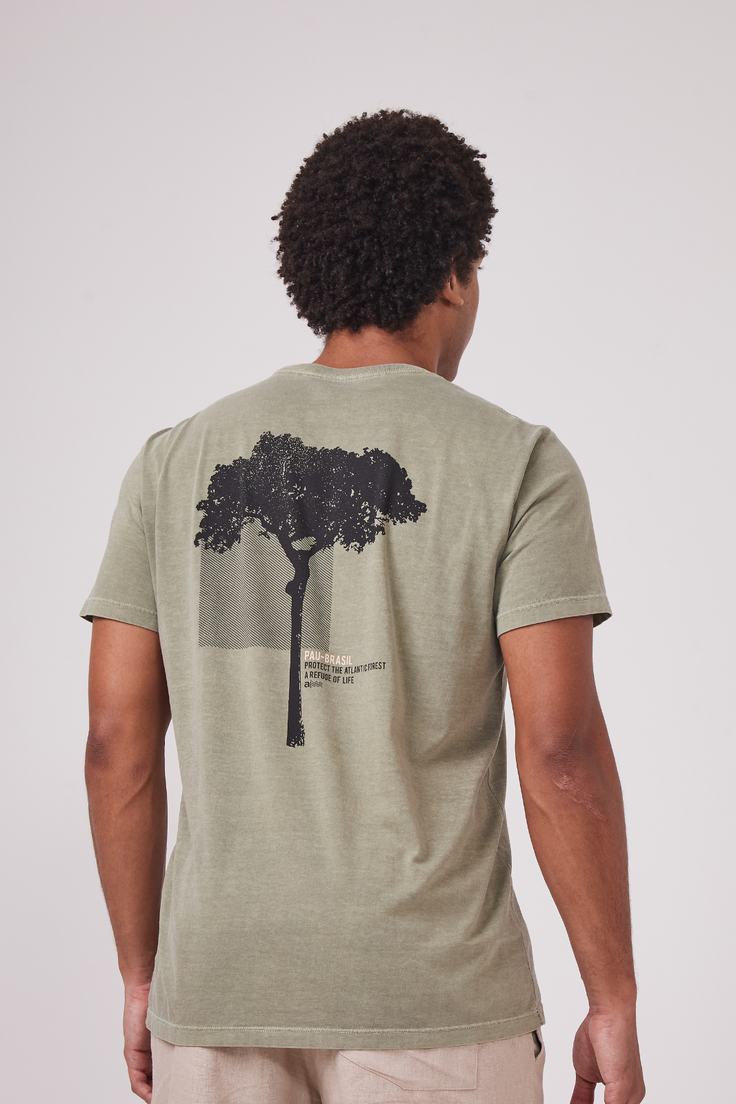 Camiseta Estonada Biomas - Pau-Brasil - Verde