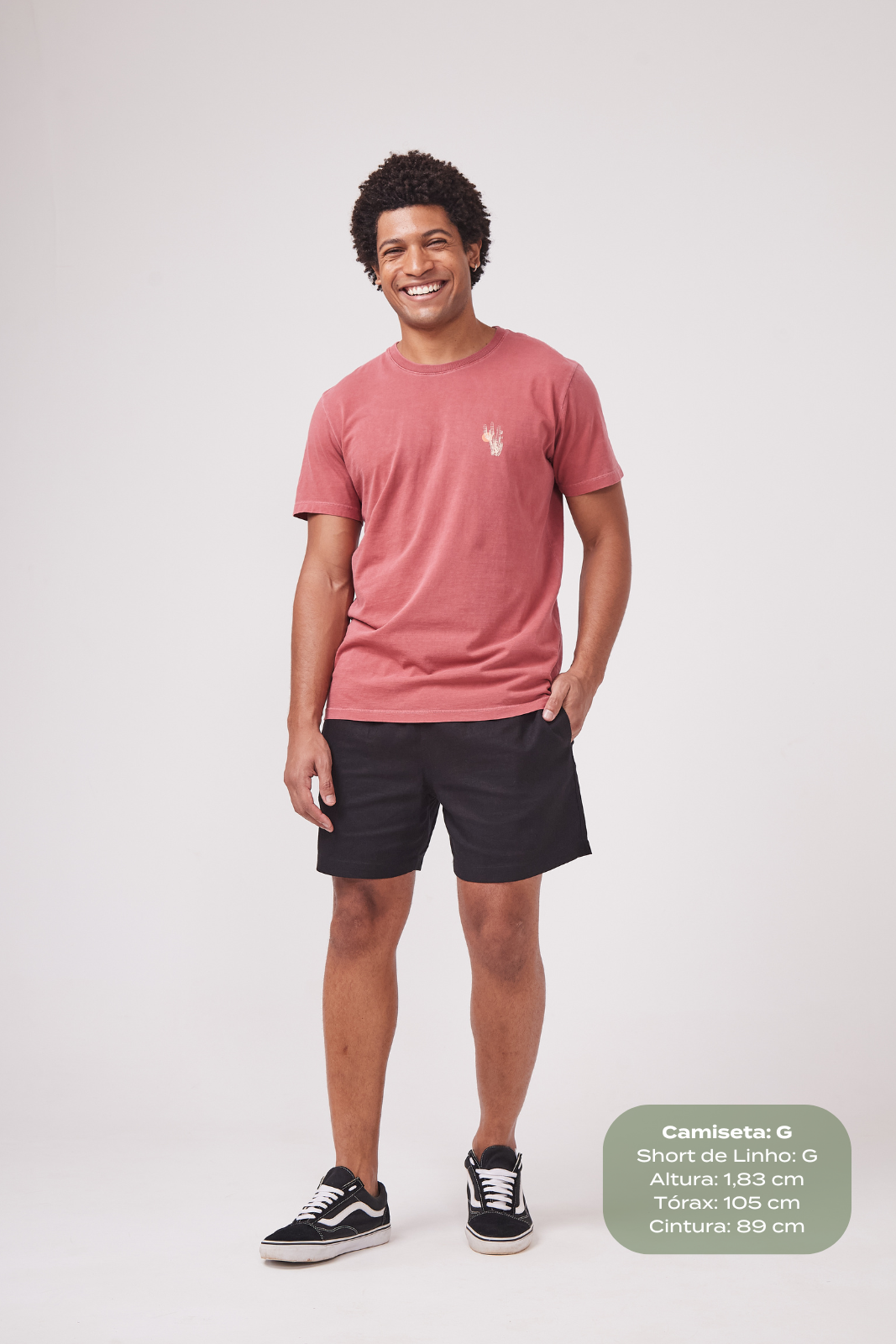 Camiseta Estonada Biomas  - Mandacaru - Bordo