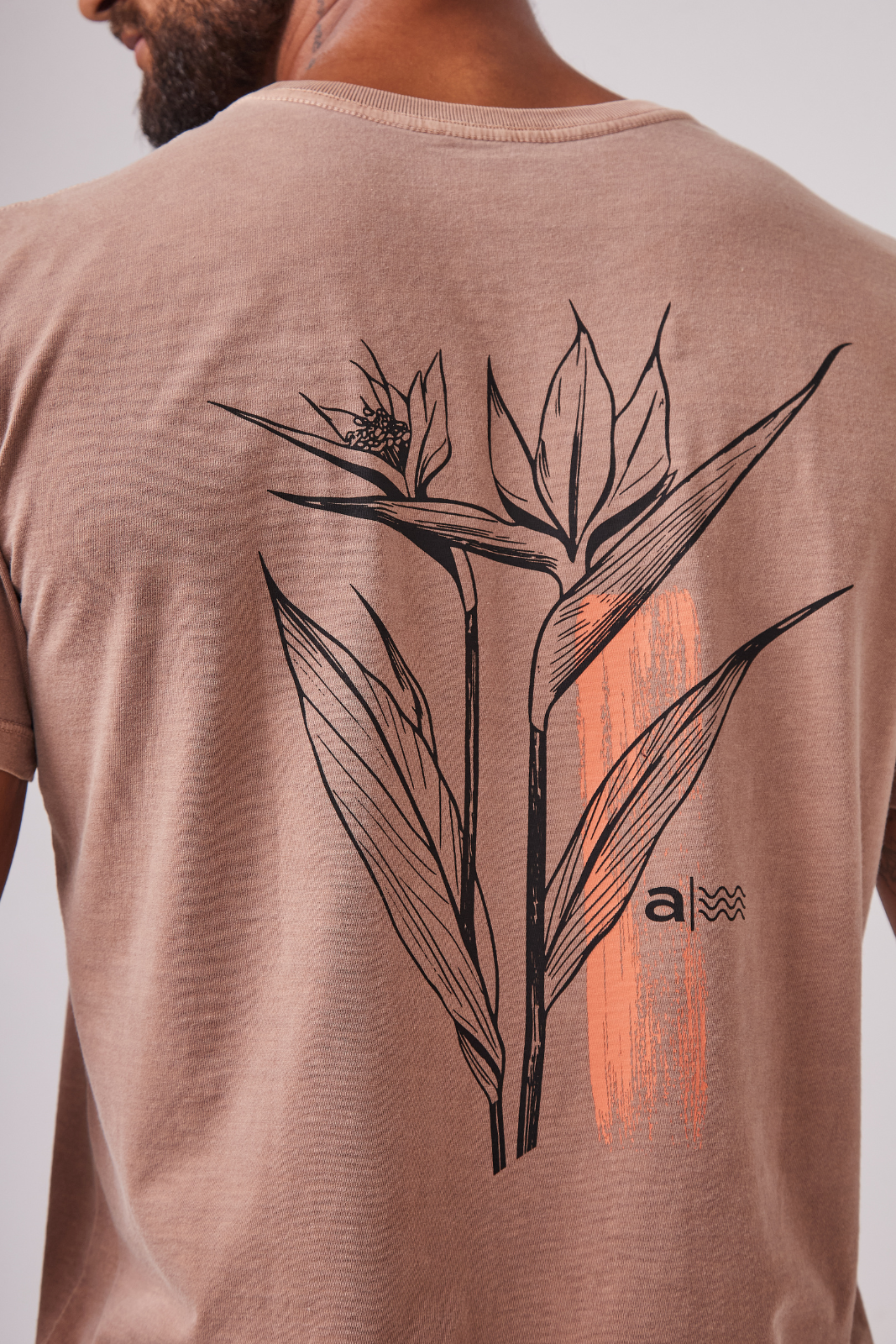 Camiseta Estonada Biomas - Marrom
