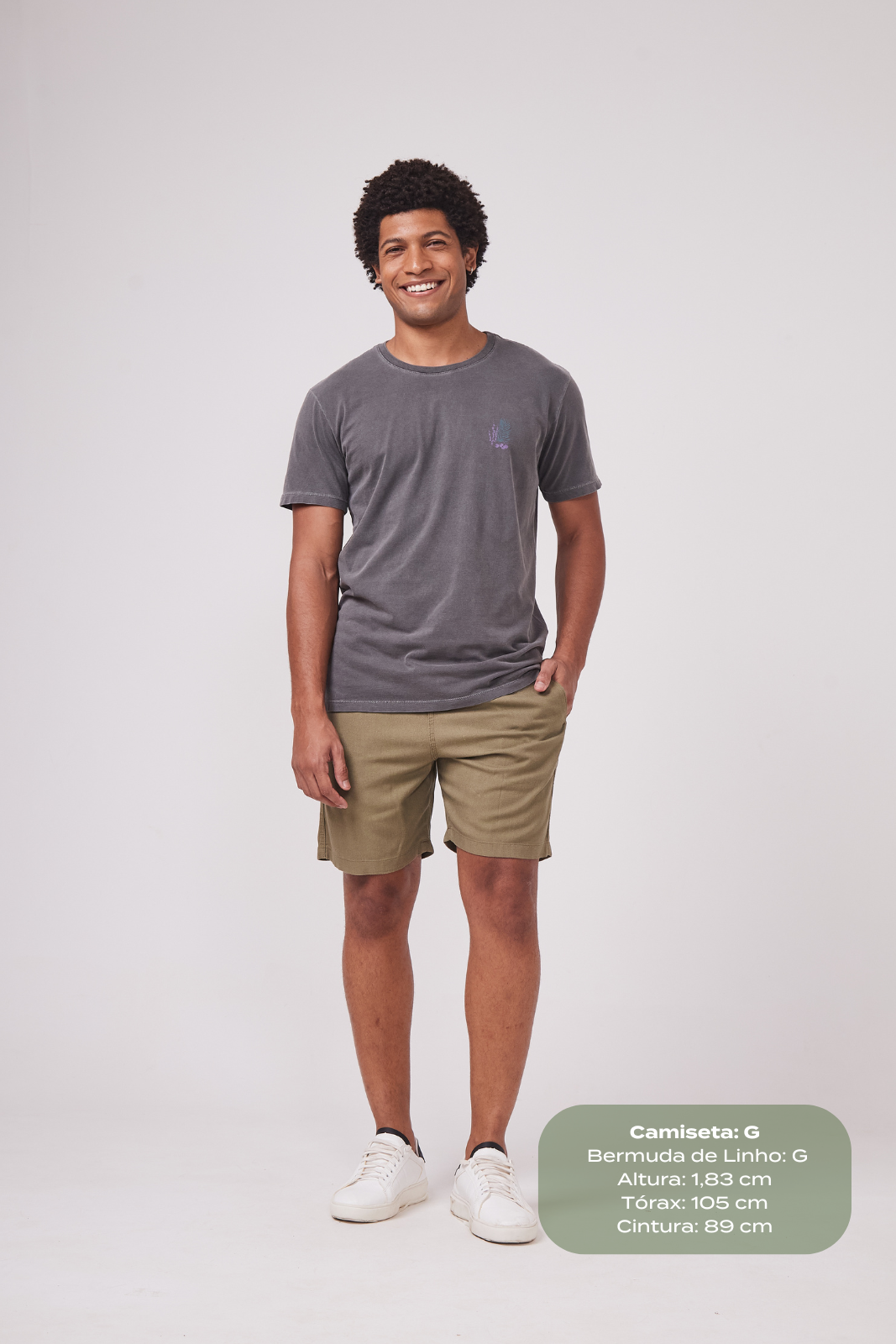 Camiseta Estonada Biomas - Açaí - Cinza