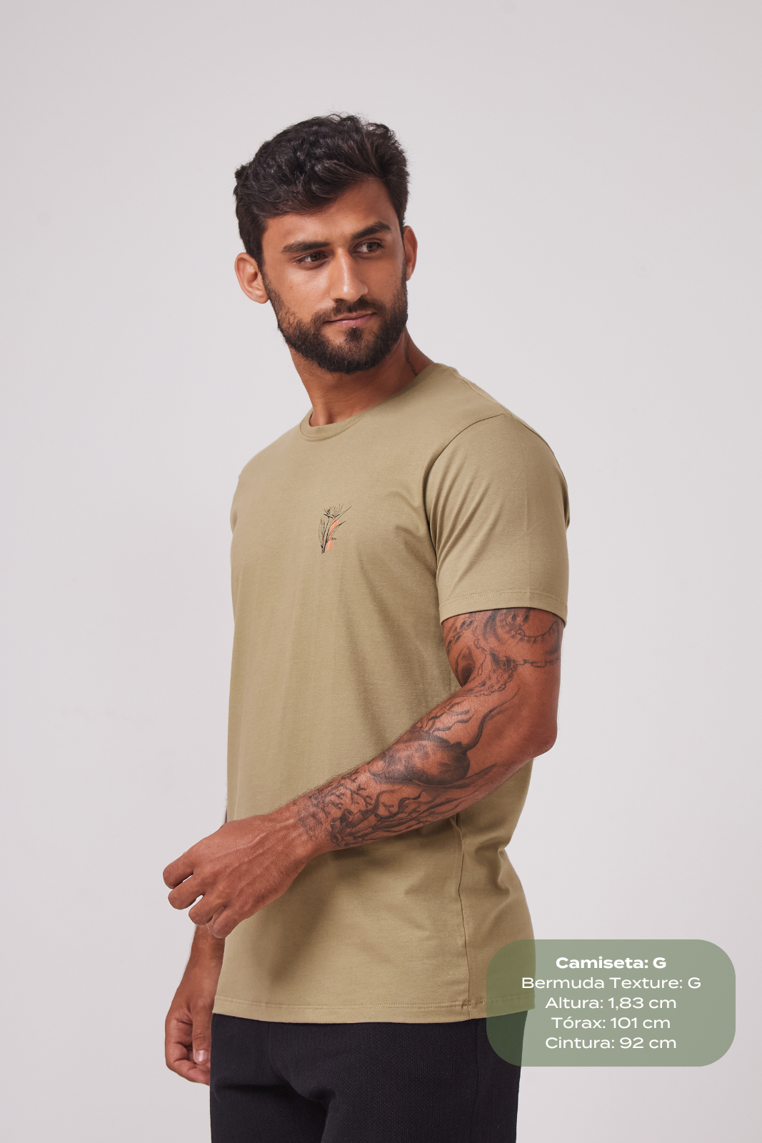 Camiseta Fio Egípcio Biomas - Verde