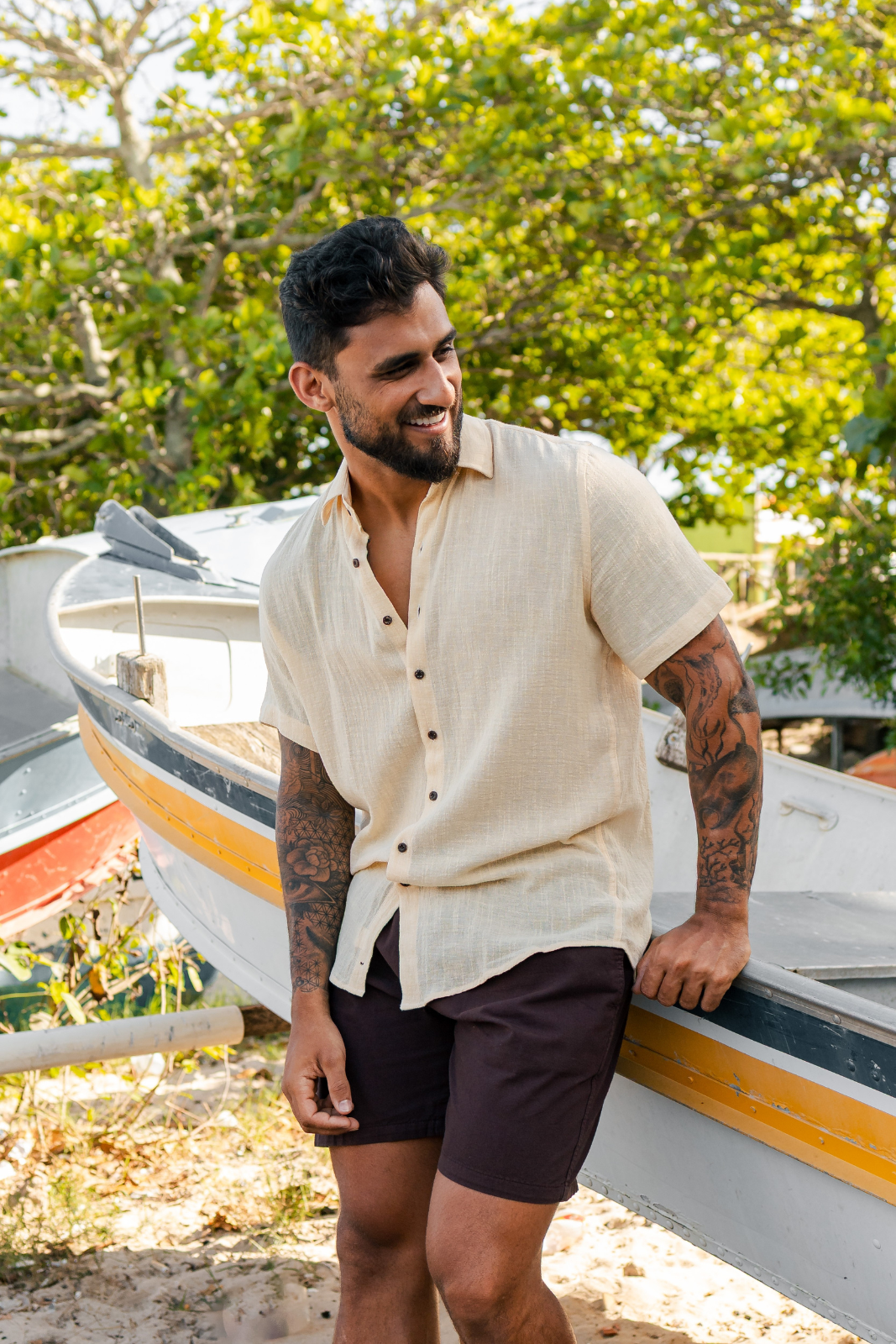 Camisa Mar - Amarelo Manteiga