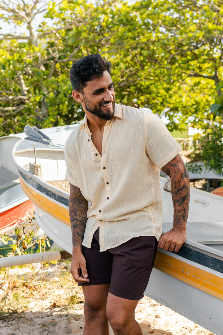 Camisa Mar - Amarelo Manteiga