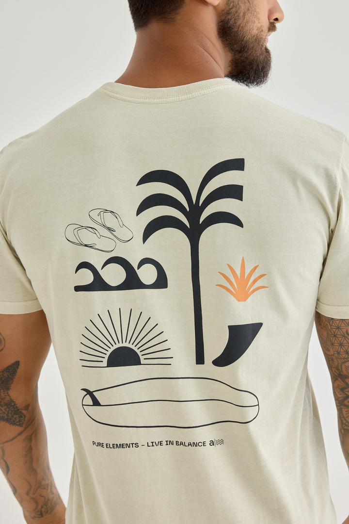 Camiseta Estonada - Ocean Soul - Areia