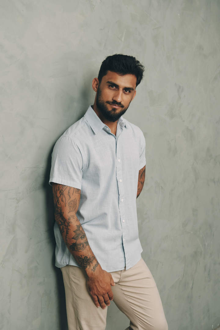 Camisa Cambray - Azul Claro