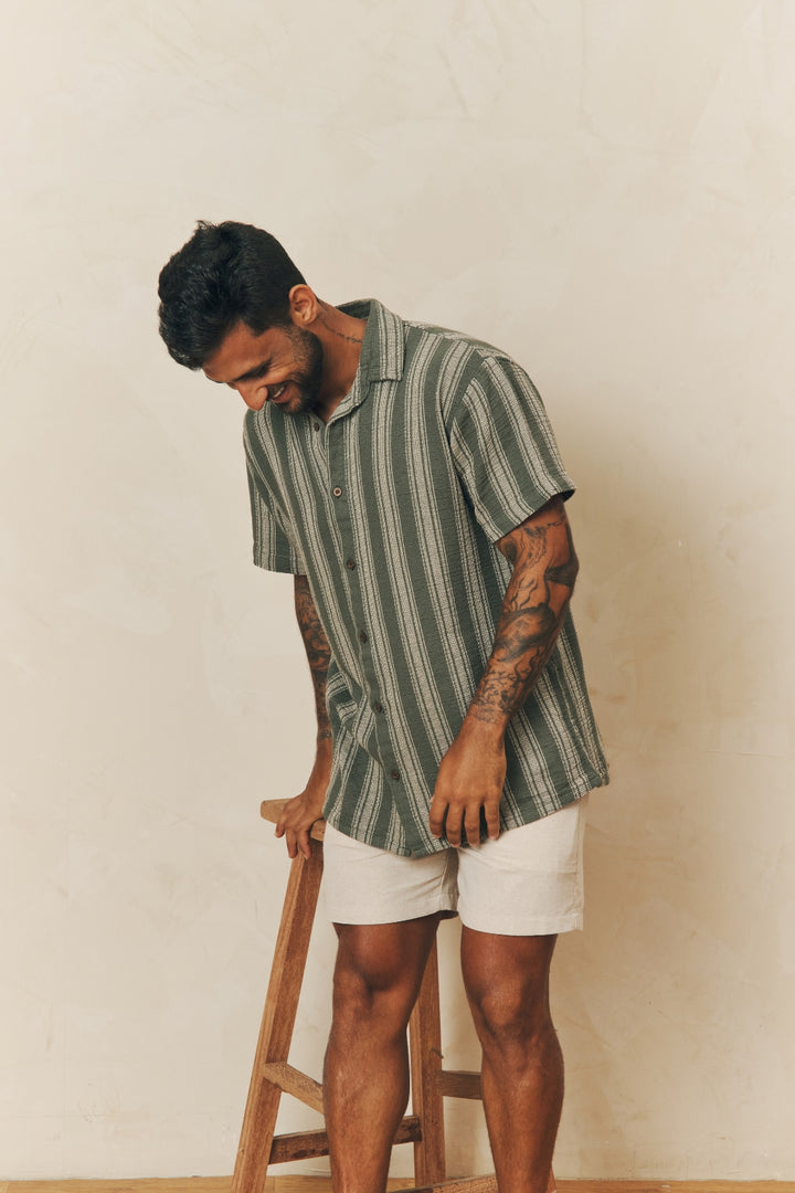 Camisa Texturizada Atlântica - Verde