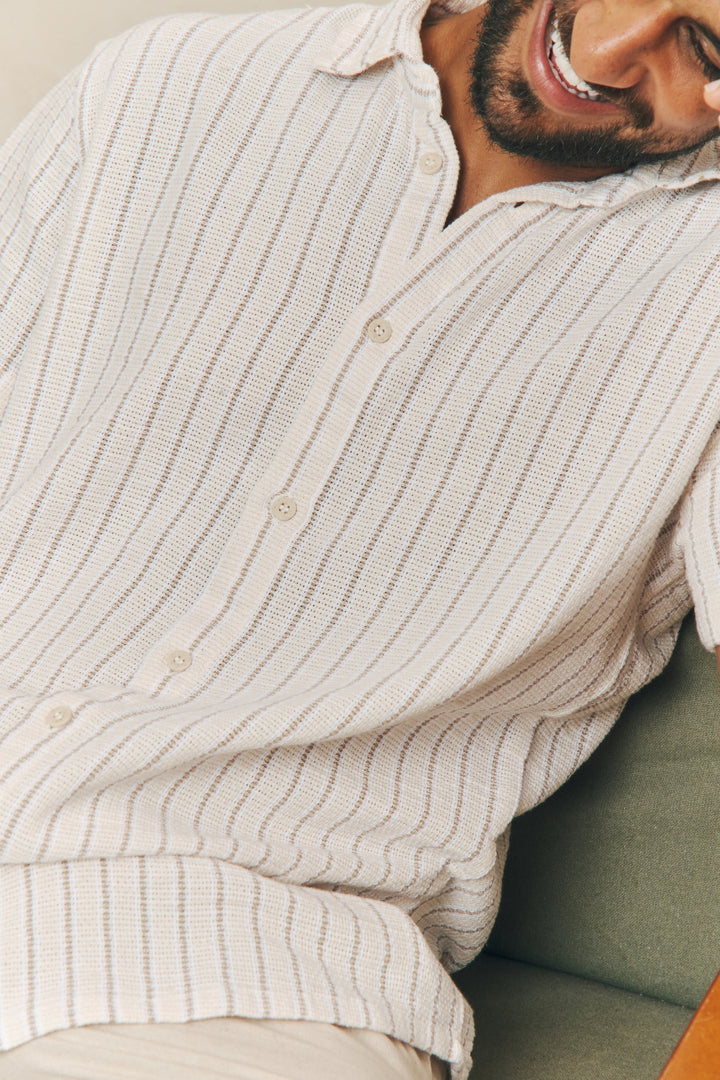 Camisa Texturizada Atlântica - Off-White