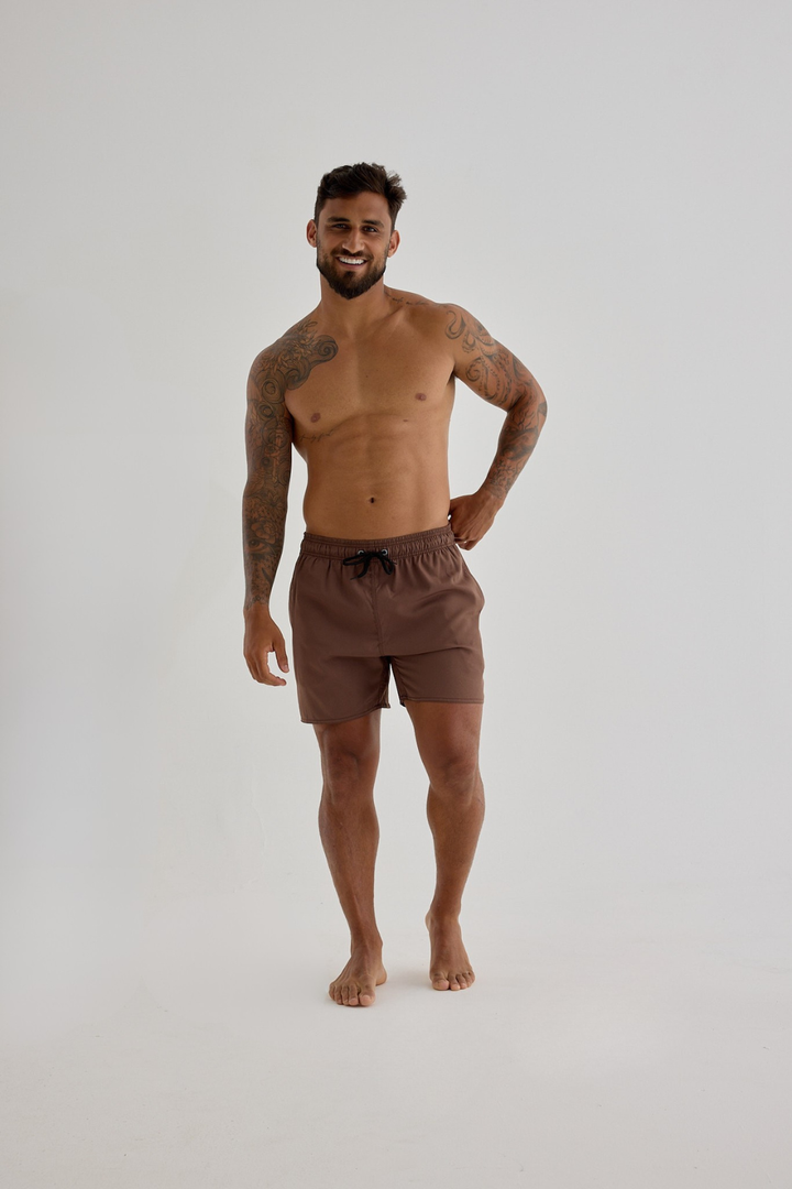 Short Summer Elastic - Marrom