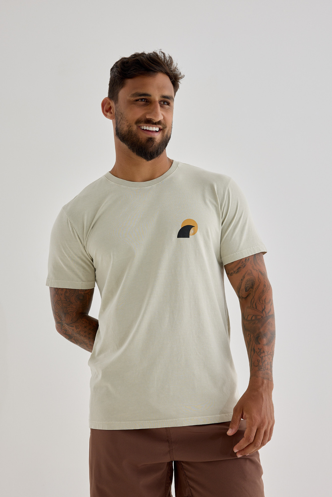 Camiseta Estonada Paradise - Areia