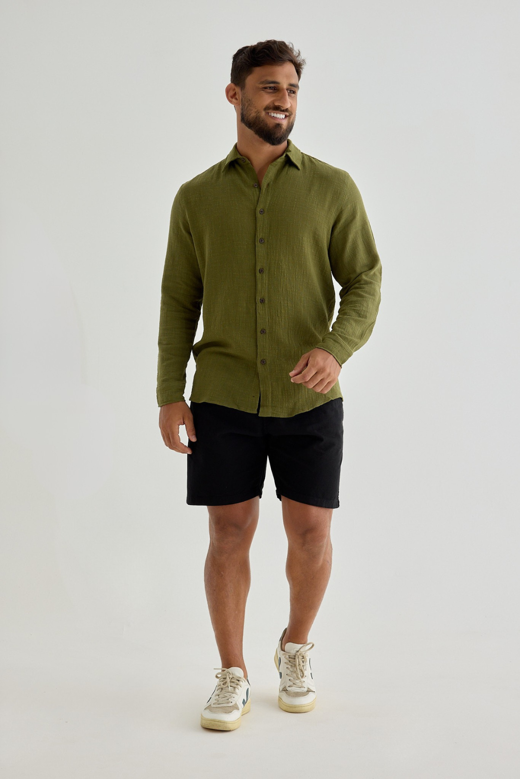 Camisa Mar Manga Longa - Verde