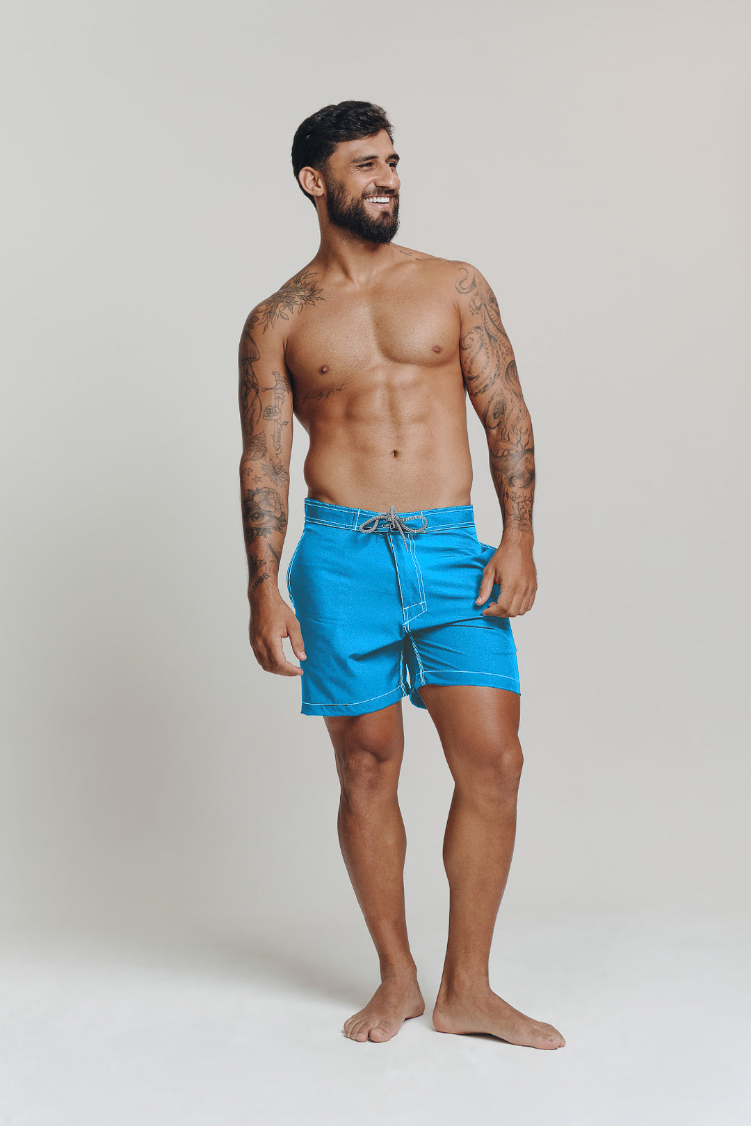 Boardshort Old-school - Azul Turquesa