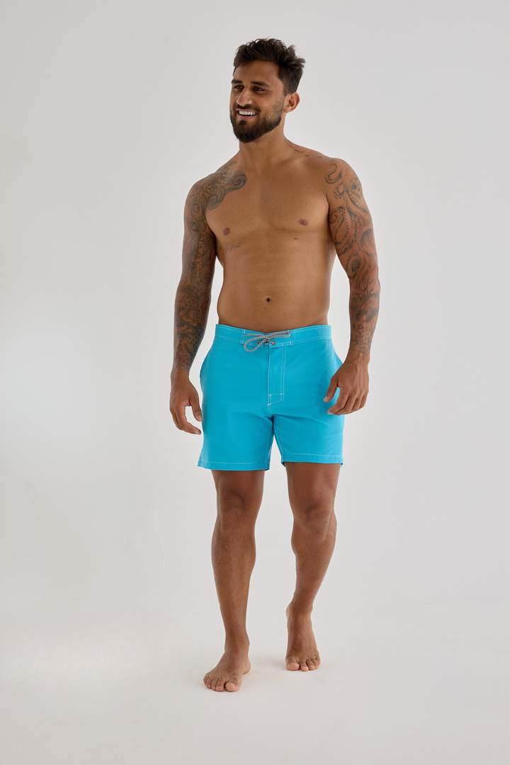 Boardshort Old-school - Azul Turquesa