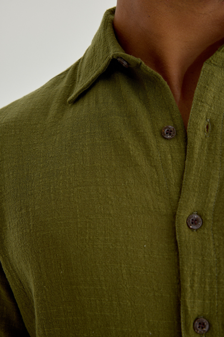 Camisa Mar Manga Longa - Verde