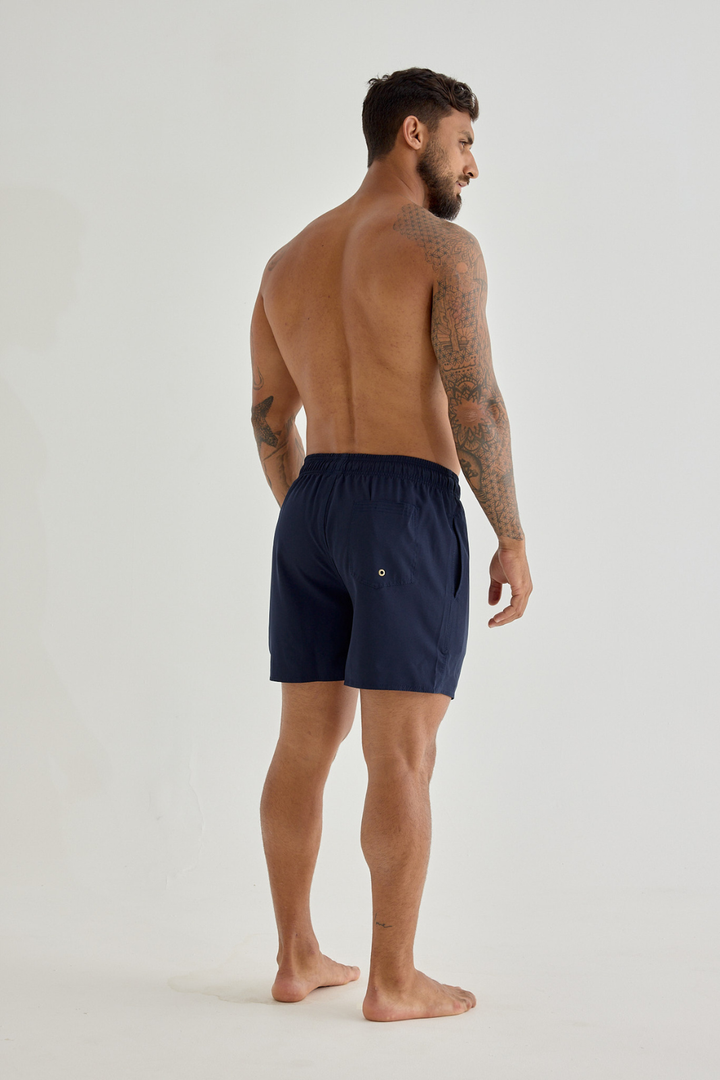 Short Summer Elastic - Azul Marinho