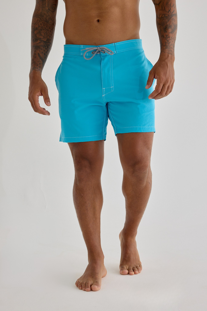 Boardshort Old-school - Azul Turquesa