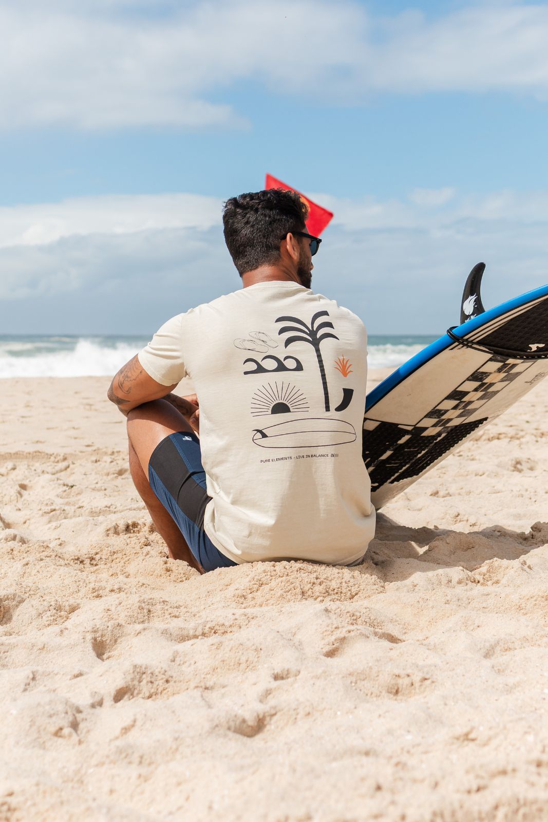 Camiseta Estonada - Ocean Soul - Areia