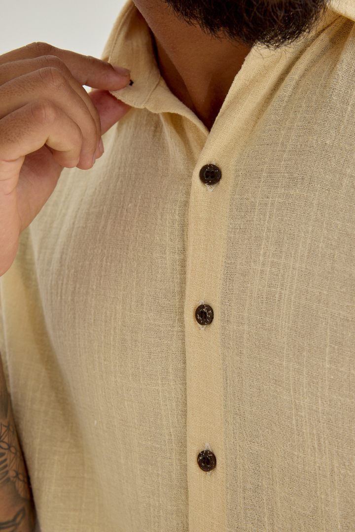 Camisa Mar - Amarelo Manteiga