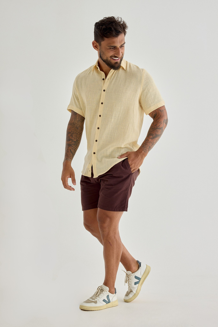 Camisa Mar - Amarelo Manteiga