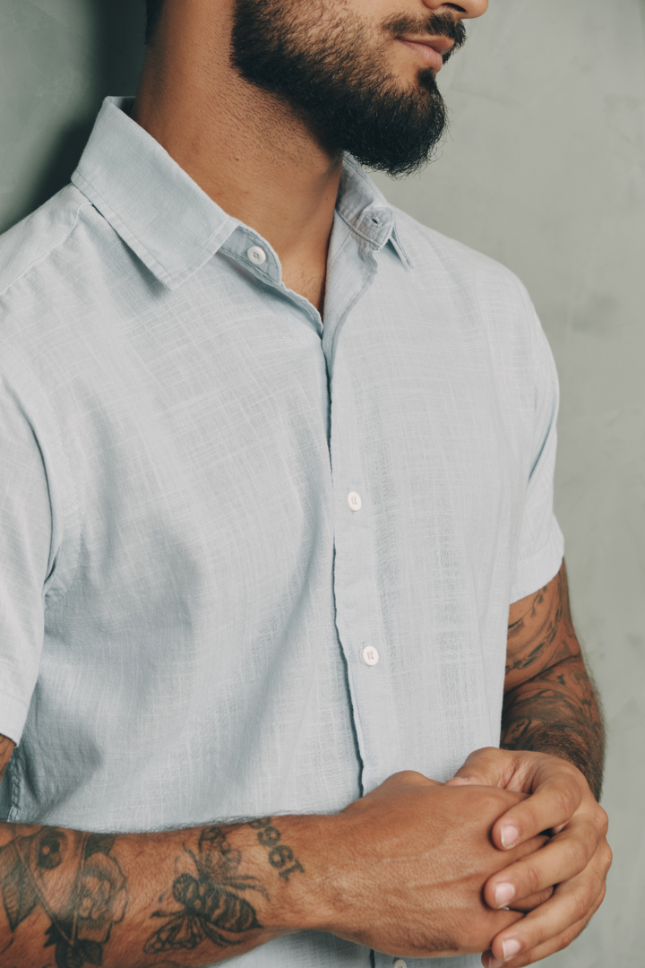 Camisa Cambray - Azul Claro