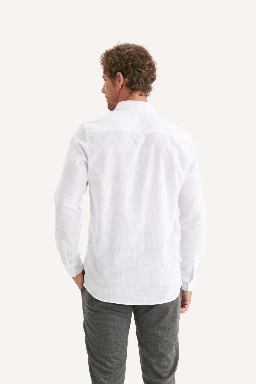 Camisa Cambray Manga Longa - Branca