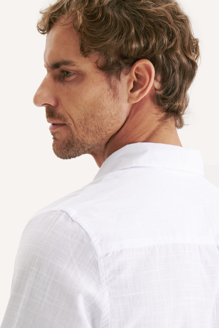 Camisa Cambray Manga Longa - Branca