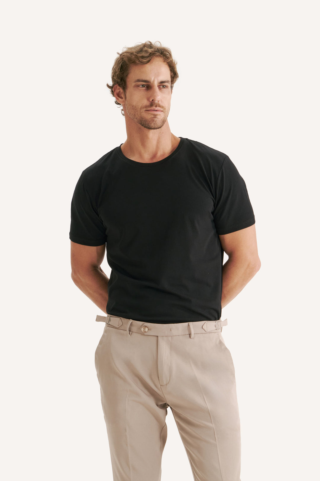 Calça de Alfaiataria Ravena com Fivela - Caqui