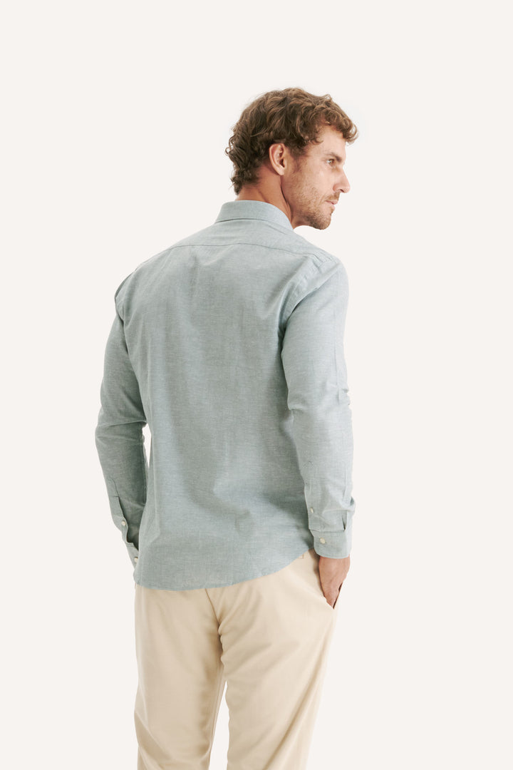 Camisa de Linho Lucca - Verde Claro