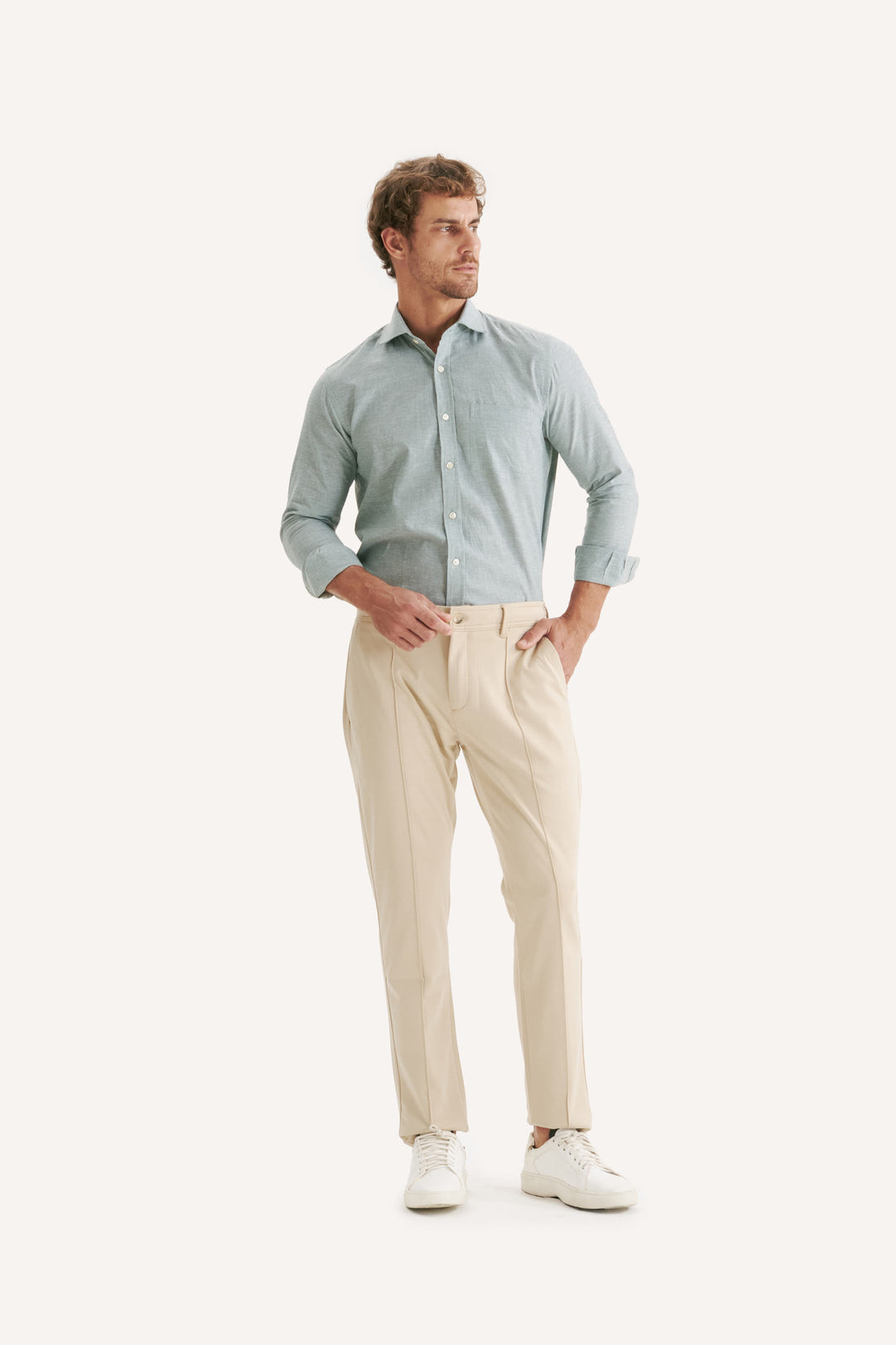 Calça de Alfaiataria Milano - Creme